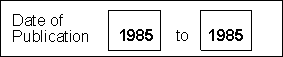 Date of Publication - 1985 to 1985